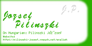 jozsef pilinszki business card